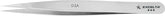 Excelta 0-SA Neverust Tweezers With Straight Tips, 3 Star, 4-3/4"