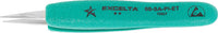 Excelta 00-SA-PI-ET Ergo-Tweez Cushion Grip Tweezers With Straight Strong Tips, 2 Star, 5"