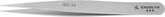 Excelta 00C-SA Stainless Steel Anti-magnetic General Assembly Tweezers with Straight Strong Tips, 4-1/4"
