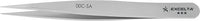 Excelta 00C-SA Stainless Steel Anti-magnetic General Assembly Tweezers with Straight Strong Tips, 4-1/4"