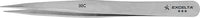 Excelta 00C 3-Star Straight Strong Semi-Fine Point Tweezer, 4.25"