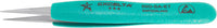 Excelta 00D-SA-ET Tweezer Straight Strong Three Star 4.75" Serrated Point With ESD Safe Ergonomic Grips