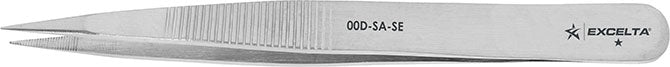 Excelta 00D-SA-SE Stainless Steel Anti-magnetic Tweezers, 4-3/4"