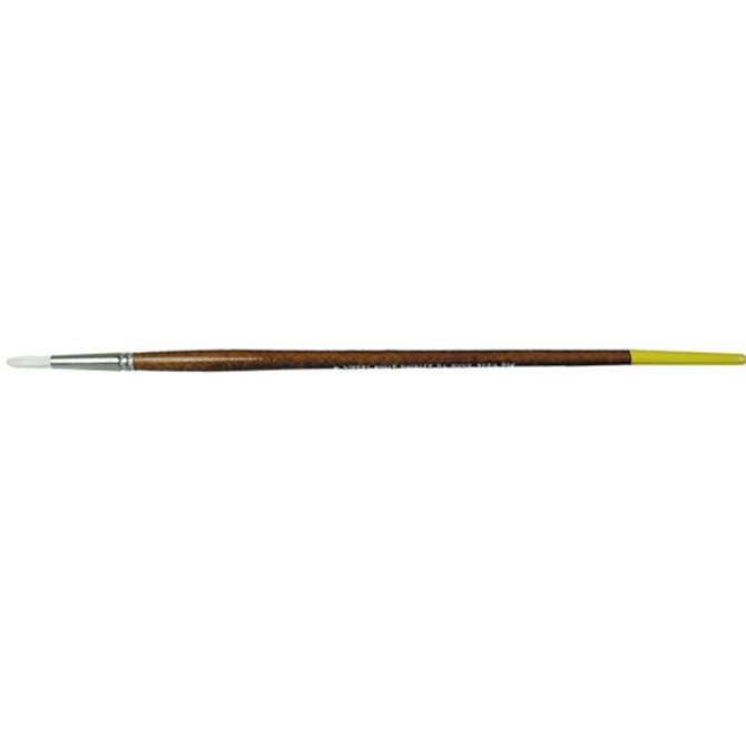 Gordon Brush 0316-02000 White Bristle Round Artist Brush