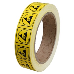 Desco 06713 ESD Protective Symbol Label 1x1 1,000/Roll