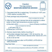 Desco 06736 JEDEC Moisture Sensitive Caution Label 100/Roll