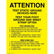 Desco 06741 Wrist Strap / Foot Ground Test Station Poster, 5pk
