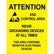 Desco 06742 ESD-Safe Area Warning Sign, 5pk