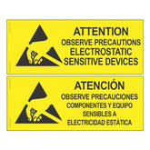 Desco 06750 Attention Sign English Spanish, 4in x 10in