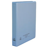 Desco 07431 ESD-Safe Dissipative 3-Ring Binder with Clear Pocket