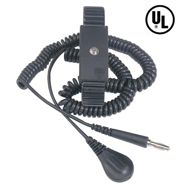 Desco 09085 Premium Metal Adjustable Wrist Strap with 6ft Cord
