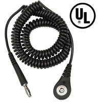 Desco 09180 Single Conductor Coil Cord For MagSnap Wrist Straps
