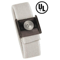 Desco 09183 Single Conductor Adjustable Fabric Wrist Strap, MagSnap