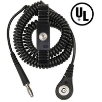 Desco 09187 MagSnap Expandable Adjustable Onyx Metal Wrist Strap