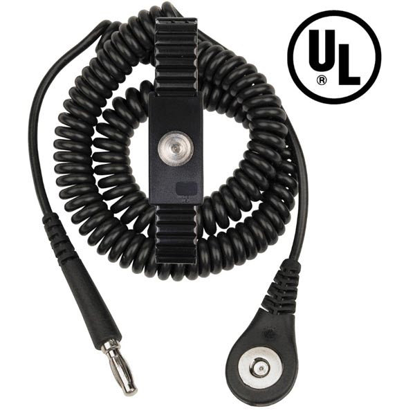 Desco 09187 MagSnap Expandable Adjustable Onyx Metal Wrist Strap