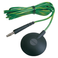 Desco 09816 Low Profile Ground Cord 6' with 3/8" Snap