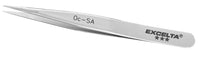 Excelta 0C-SA Neverust Stainless Steel Anti-Magnetic Tweezers with Straight Tip, 3 Star, 3-1/2"