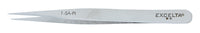 Excelta 1-SA-PI 2 Star Stainless Steel Anti-magnetic Tweezers with Slender Straight Tip, 4-1/2"