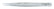 Excelta 1-SA-PI 2 Star Stainless Steel Anti-magnetic Tweezers with Slender Straight Tip, 4-1/2"