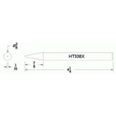 Hexacon HT108X Conical Solder Tip with 3/8"
