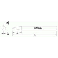 Hexacon HT108X Conical Solder Tip with 3/8"
