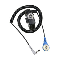 Desco 19904 Dual Conductor MagSnap Wrist Strap, 12 ft Coil Cord