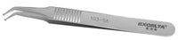 Excelta 103-SA Tweezer  Angled Paddle SMD Tip Swiss, 4.25"