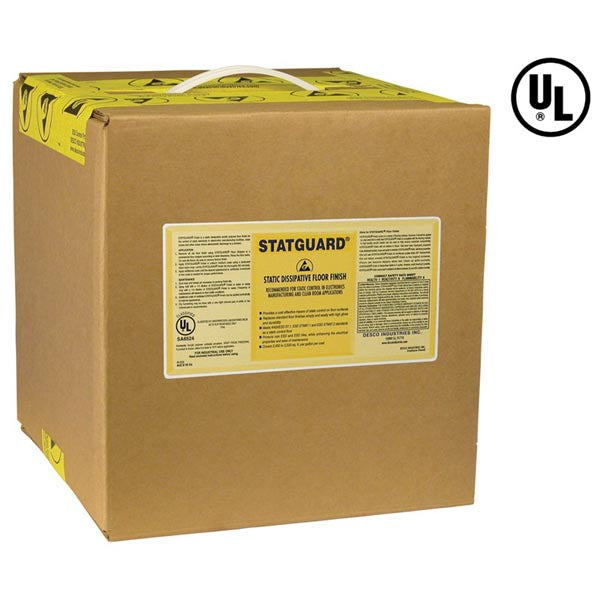 Desco 10511 Statguard Dissipative Floor Finish, 2.5 Gallon Box