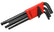 Bondhus 10999 Ball End Hex L-Wrenches Set, 1.5 - 10 mm, 9 Pc