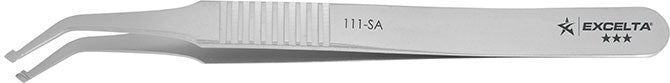 Excelta 111-SA Neverust Stainless Steel Anti-Magnetic Tweezers with SMD Paddle Tips