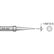 Plato EW-402 EW Series Conical Soldering Tip, Alternate for Weller ETS, .016"