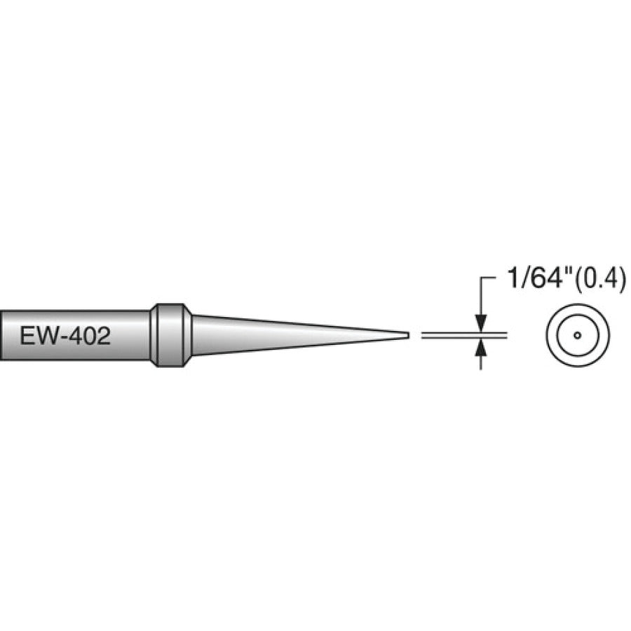 Plato EW-402 EW Series Conical Soldering Tip, Alternate for Weller ETS, .016"