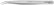 Excelta 115-SA Neverust Tweezers With SMD Paddle Tip, 3 Star, 4-1/4"