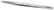 Excelta 122-SA Tweezer - SMD Paddle - Three Star 4.5" Stainless/Anti-Magnetic Flat Tip