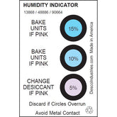 Desco 13868 Humidity Indicator Card