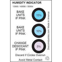 Desco 13868 Humidity Indicator Card
