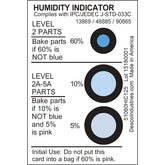 Desco 13869 Cobalt Dichloride Free Humidity Indicator Card