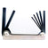 Bondhus 14589 9pc Hex Metal Handle Fold Up Tools, 5/64"-1/4"