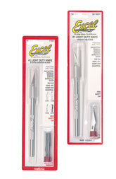 Excel 15001 K1 Round Aluminum Handle Knife w/ Safety Cap & #20011 Blades