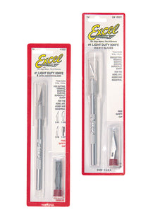 Excel 15001 K1 Round Aluminum Handle Knife w/ Safety Cap & #20011 Blades