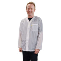 Desco 04652 Trustat Jacket With Snaps, No Collar & One Pocket, Medium