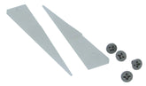 Excelta 159B-RTWX Replacement Tweezer Tips White Delrin