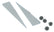Excelta 159B-RTWX Replacement Tweezer Tips White Delrin
