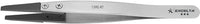 Excelta 159E-RT ESD-Safe 3 Star Stainless Steel Tweezer with Replaceable Large Carbofib Tip, 5"