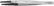 Excelta 159E-RT ESD-Safe 3 Star Stainless Steel Tweezer with Replaceable Large Carbofib Tip, 5"