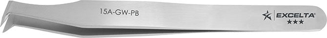 Excelta 15A-GW-PB Carbon Steel Cutting Tweezer, 4.5"