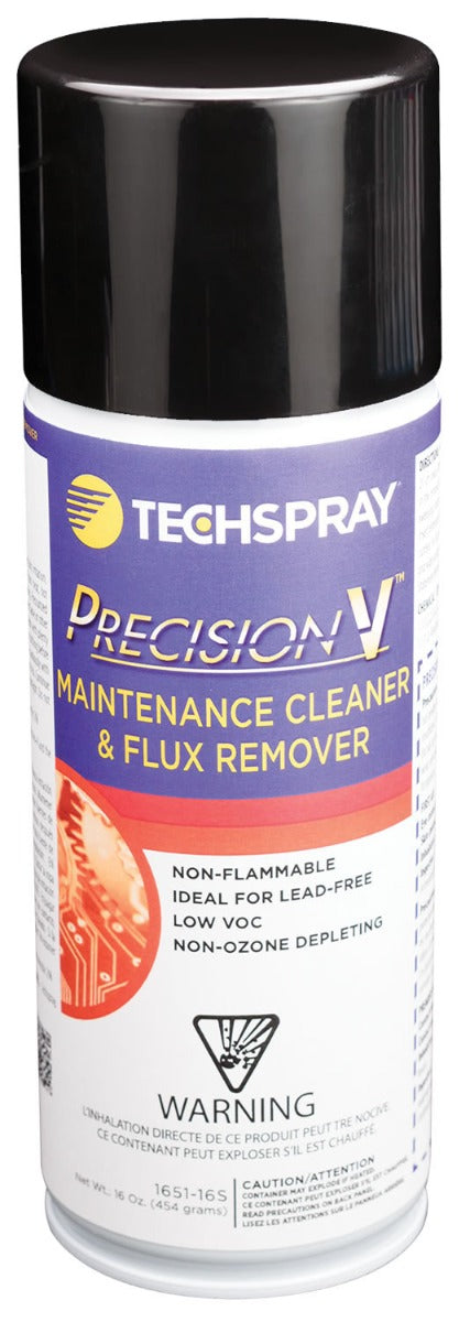 Techspray 1651-16S Precision-V Flux Remover & Maintenance Cleaner, 16 oz