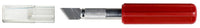 Excel 17005 K5 Heavy Duty Red Plastic Handle Knife With Safety Cap