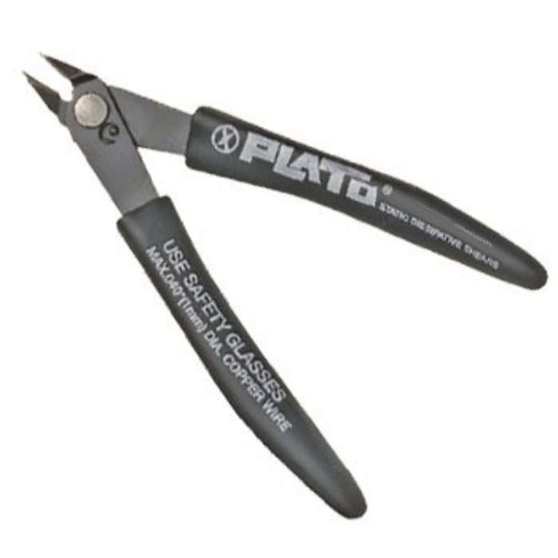 Plato 170SD Platoshear Series ESD Grip Lead Flush Cutter, 5-1/8"