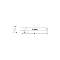 Hexacon HT293X Full Chisel Soldering Tip, 1/2"